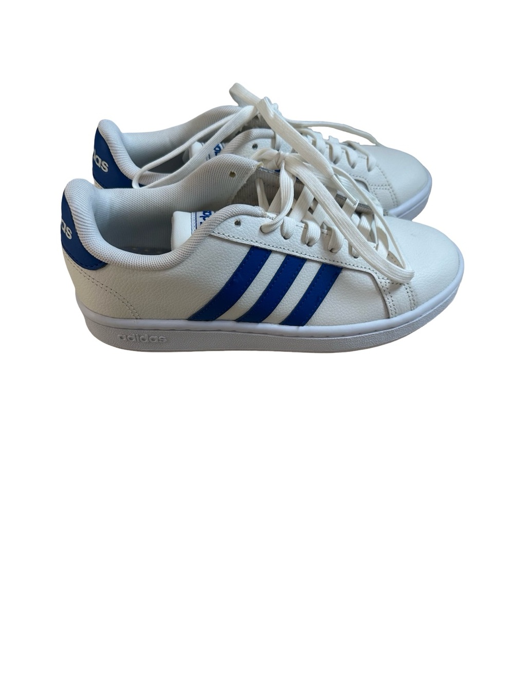 NWOT Adidas Grand Court 2.0 Off White/Royal Blue Sneakers- Men’s Size 5